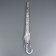 Umbrella - a semiautomatic “chamomile” cane, 8 spokes, r = 45 cm, transparent/white color