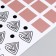 Interior color plastic sticker "Geometry: points and squares" 30x90 cm