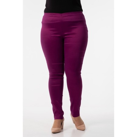 Female trousers, size 58, fuchsia color-3