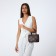 Bag Women's Tout with zipper, brown color