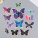 Butterflies Cardboard "Cosmus for magnetos" set 12 pcs h = 4-10 cm for magnet