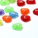Acrylic bead "English letters" mix, heart, 12 × 4 mm, set 10 g, color mix