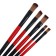 A set of Calligrata brushes “nylon” pile, flat, 5 pieces.