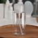 Board with pomp, 300 ml, white/transparent color
