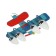 Sluegl chandelier, 4x40W E27, blue 60x43x16 cm