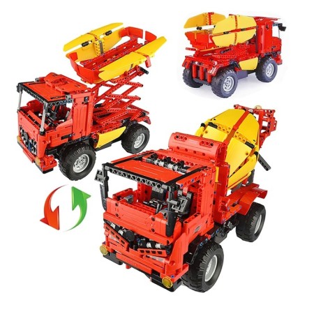 Designer Radio -controlled "Truck Concrete Meshaka", 2 in 1, with a battery, 814 parts-3