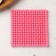 Mold "Texture", silicone, 9.3 × 9.3 × 0.6 cm, pink color