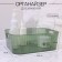 Organizer for storing manicure/cosmetic supplies "Green", 24.5 × 18 × 8.5 cm, translucent/green color