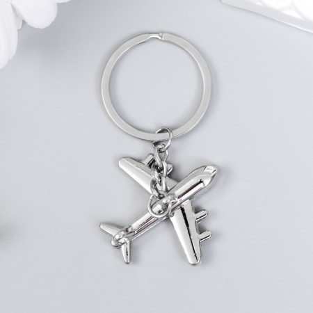 Trick Metal "Airplane with turbines" silver 3.8x3.8 cm-2