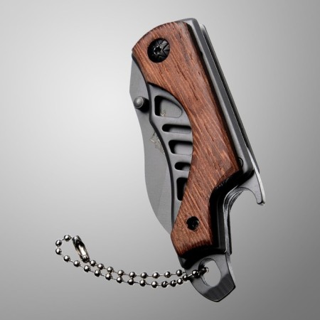 Knife Folder Folding "Wanderer" 14cm, blade 52mm/2mm, handle of wood-2