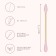 Bamboo cotton sticks, pointed, 7.5 cm, 100 pcs, pink color