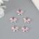 Decor for creativity Metal "Butterfly" pink 1.4x1.5 cm