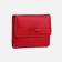 Women's wallet on the button, red color