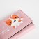 Baby wallet on the button, pink color