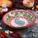 Buditsa Rishtan ceramics "Patterns", 26 cm, red