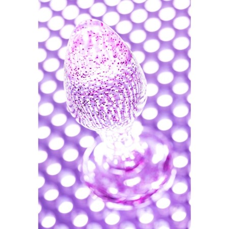 Toyfa anal plug, acrylic, purple color, 8 cm, D 2.8 cm-2