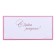 Money envelope "Happy Birthday!" Soft-tach, pink frame, 8.3 x 16.2 cm