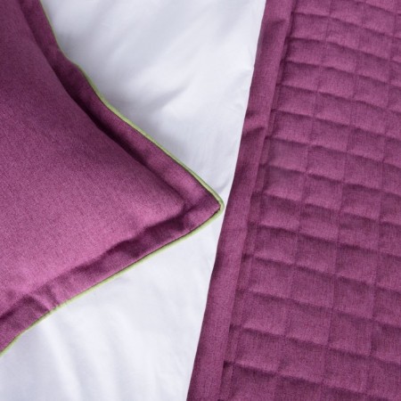 Set "Ibiza": a blanket 230 x 250 cm, pillowcase 45 x 45 cm - 2 pcs, purple color-3