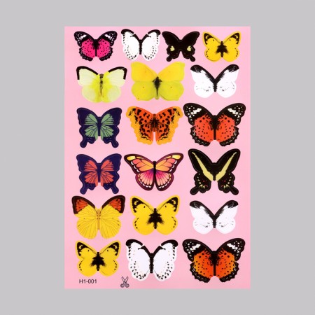 Stick 3D interior butterflies