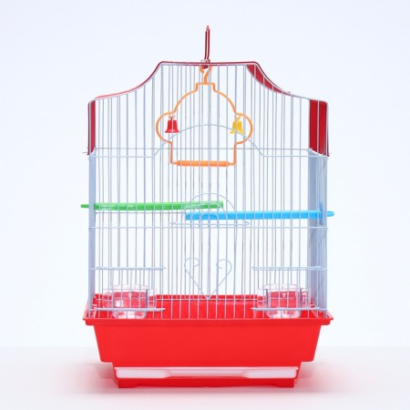 Poultry cell equipped BD-1/4F, 30 x 23 x 39 cm, red (packing 12 pcs)-1