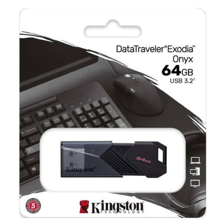 USB flash drive 64 GB Kingston DT Exodia Onyx Black DTXON / 64GB / USB 3.2