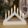 LED figure "White Christmas Hill", plastic, AAX2 batteries (not complete), glow warm white