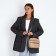 Cross-Bodi Bag on a zipper, beige color