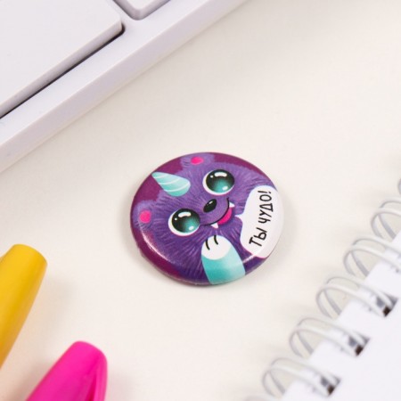 Icons sunset set 3 pcs d = 25 mm "monsters" 7x7 cm-4