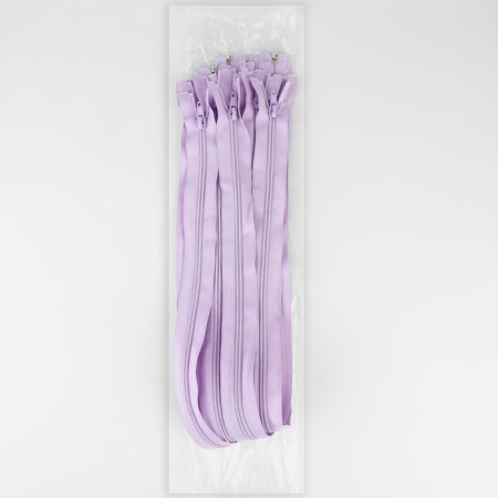 Lightning "Spiral", No. 5, connective, castle machine, 70 cm, lilac color-2