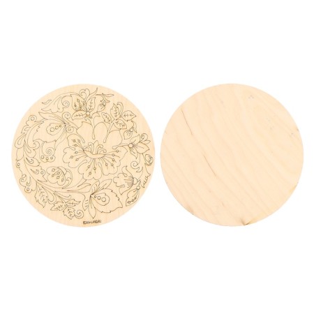 Harvesting for creativity. Wood painting "Russian patterns", Khokhloma, 5 pcs-3