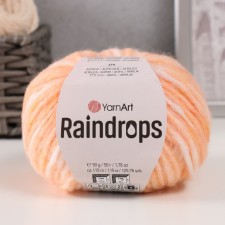 Rindrops yarn 18% wool, 35% polyamide, 47% acrylic 115m/50g (2909 peach melange)