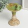 Souvenir ceramic stand "Frogs on a column with a bowl" 15x10.5x10 cm