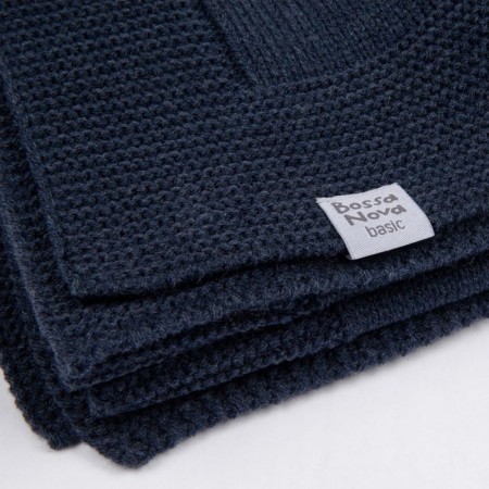 Plaid for newborns, size 120x85 cm, blue color-3