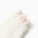 Women's terry terry minku with ears, white color, size 36-39 (23-25 ​​cm)