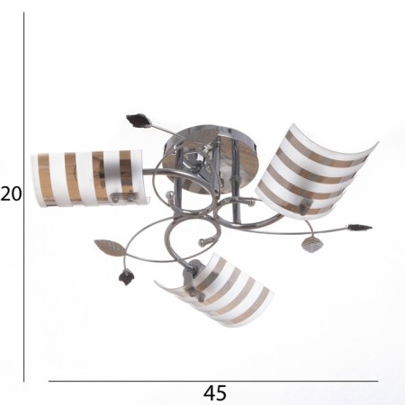 Cammy chandelier 3x40W E27 Chrome Model: 2638721-4