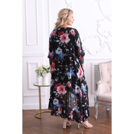 Female dress, size 50, black color-8