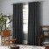 Set of curtains "Ibiza", size 200 x 270 cm - 2 pcs, picking - 2 pcs, dark - gray