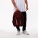 Male backpack on a zipper, 2 lightning departments, 5 external pockets, burgundy color
