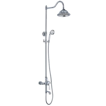 Shower system Rush Flores FL0835-512, tropical shower, hand watering can, chrome