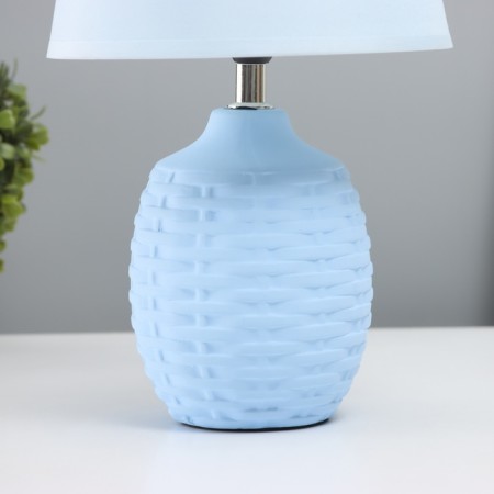 Table lamp "Weaving" 1x40W E14 Blue 19.5x19.5x35.5cm-3