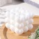 Figure candle "Babble Heart" 6 cm, white