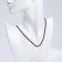 A lace of artificial suede with a lock, 45 cm + extension cord, purple color