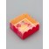 Cookie box, confectionery packaging, "sweet moments", 7 x 7 x 3 cm