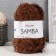 Samba yarn 100% polyester 150m/100g (2034 brown)