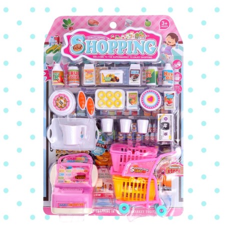 Set for Polls "Shopping", cash desk, 2 baskets-12