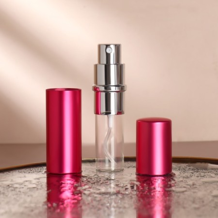 Perfume bottle, with a spray, 10 ml, pink color-5