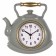 Wall clock for the kitchen "Classic. Teapot", silent, 27 x 28.5 cm, olive body with gold 108