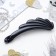 Hair banana "Classic Black" rays, 11 cm, black