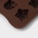 Form for chocolate “Polyana”, silicone, 20.5 × 10.5 × 1.5 cm, 15 cells (2.3 × 2.3 cm), brown color