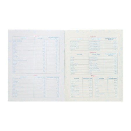 A notebook of 46 sheets in the cage "Daring Geography", cover coated cardboard, matte lamination, selective varnish, with reference information-3